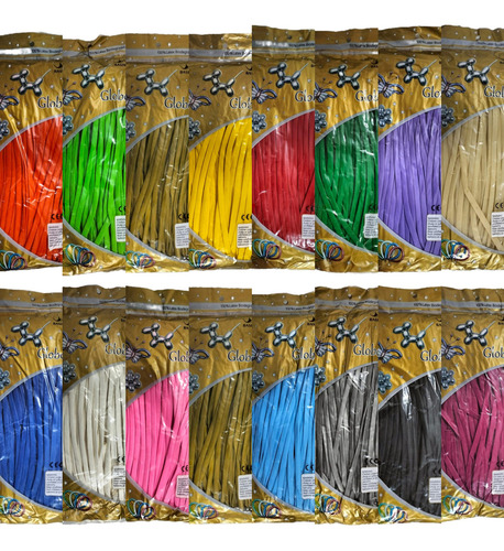 600 Globo Salchicha, Zeppelin Largos #270 Colores