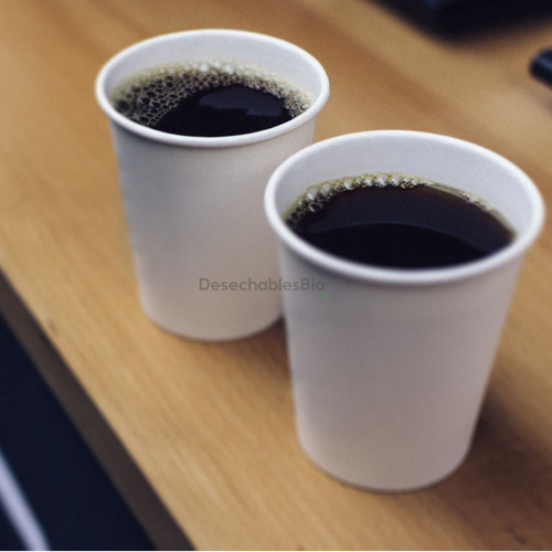 Imagen 5 de 6 de 50 Vasos 10 Oz. Desechables Biodegradables De Papel Pla