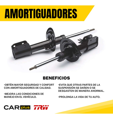 2 Amortiguadores Traseros Chevrolet Tracker 2007-2008 Trw