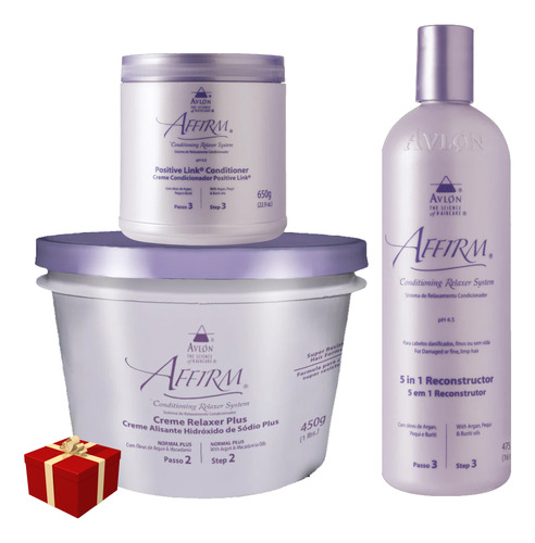 Avlon Affirm Sódio Normal Plus 450g+positive Link+5in1 475ml