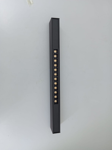 Lámpara Colgante Lineal Led. 44cm 1 Módulo. Luz Neutra 4000k Negro