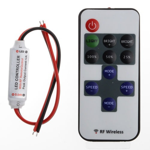 Mini Rf Control Remoto Inalámbrico Dimmer Para 5050 5630 Led