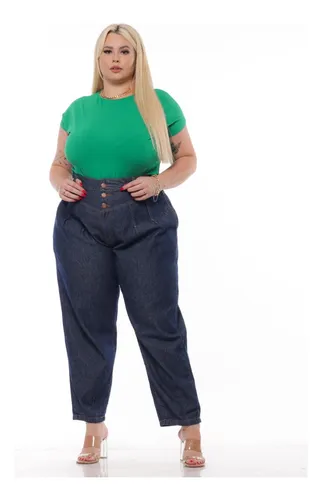 Cal a Feminina Jeans Plus Slouchy Razon Jeans Parcelamento sem juros