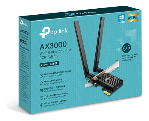 Tp-link Archer Tx55e Ax3000 Dual Band Wi-fi 6 Bluetooth