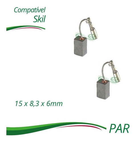 Escovas De Carvão P/ Esmerilhadeira Skil 4. 1/2'' - Par