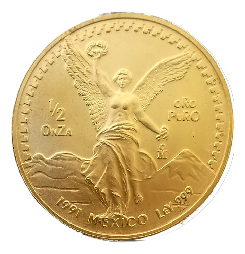 1/2 Media Onza Oro Libertad  Satin 1991