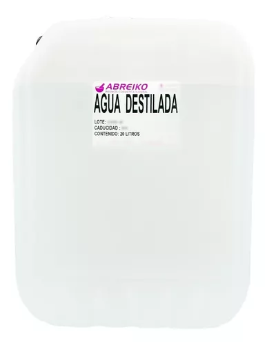 MT AGUA DESTILADA 20 L.