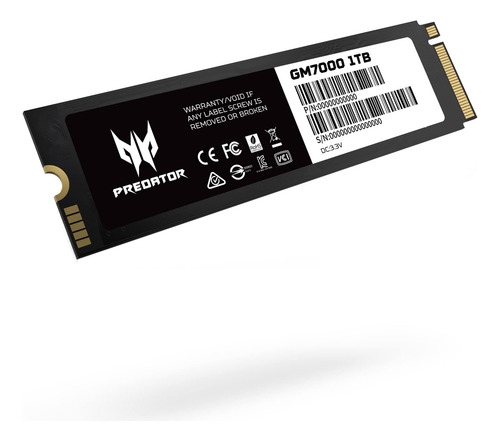 Ssd Acer Predator Gm7000 Pcie Nvme Gen4 M.2 2280 3d N...
