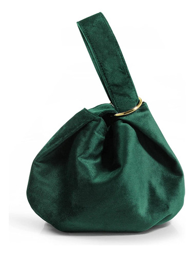 Bolso De Mano De Terciopelo Con Asa Su Or Para Mujer, B...