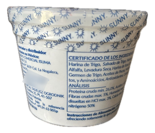 2 Pzs Alimento Para Peces Tropicales Sunny Flakes 20 G
