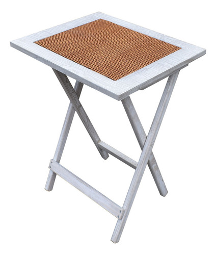 Mesa Plegable Multiusos Casa Jardin Hogare Rectangular Natura Blanco