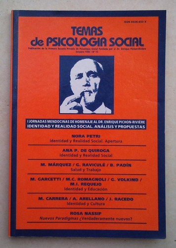 Libro Temas De Psicologia Social N°15 Octubre 1996