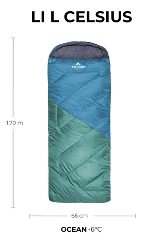 Sleeping Lil Celsius 20°f (-7°c) 1.70m Teton Sports