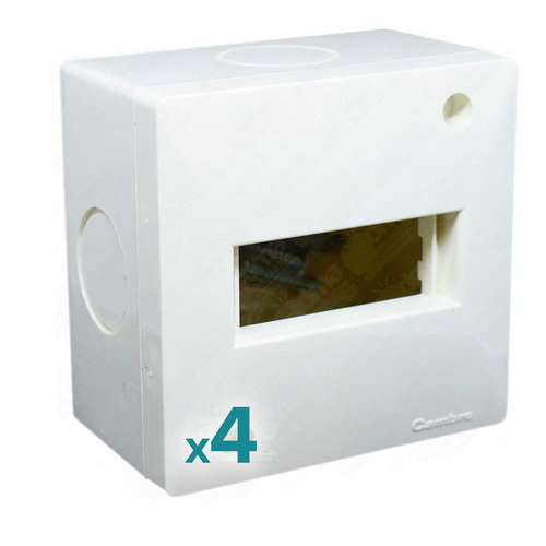 Caja Exterior 1 Modulo Aplicar Cambre 4261 Color Blanco Voltaje nominal 220V