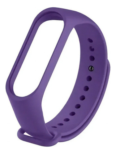 Pulseira de malha Xiaomi Mi Band5, pulseira de silicone, cor violeta