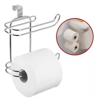 Comprar Porta Rollo Doble Papel Higiénico Para Mochila Inodoro Color Plateado