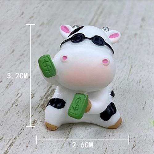 8 Minifiguras De Vaca Con Forma De Vaca En Miniatura Fairy G