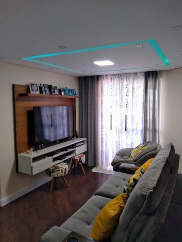 Apartamento Com 3 Dormitórios À Venda, 71 M² - Parque Jaçatuba - Santo André/sp - Ap63586