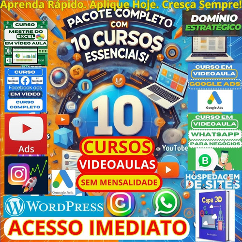 Planilhas Excel + Dashboards + Cursos + Bônus
