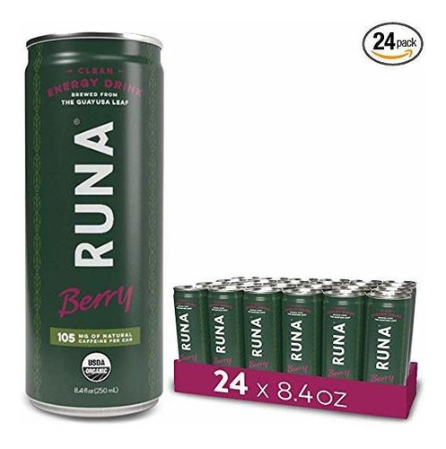 Runa Orgánica Clean Energy Drink, Berry | La Cafeína Del Caf