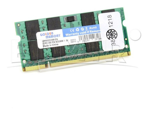 Imagen 5 de 8 de Memoria Ram Golden Ddr2 2gb Pc800 Pc2-6400 Sodimm Hp Ibm