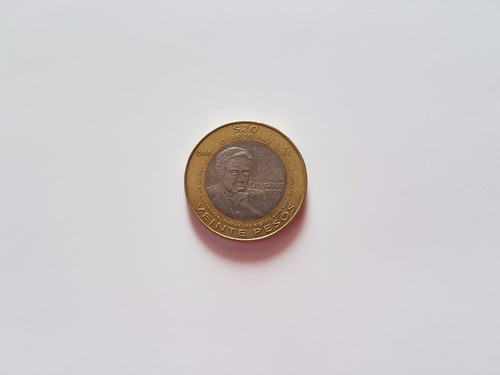 Moneda 20 Pesos Octavio Paz Año 2010