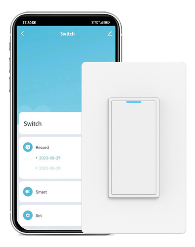 Interruptor Luz Pared Inteligente Wifi 1 Vías Con Neutro