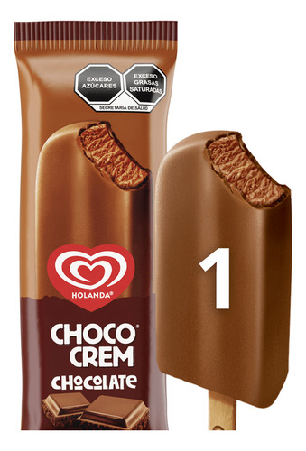Paleta Helada Holanda Choco Crem Chocolate 78 Ml