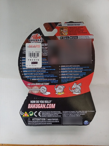 Bakugan Battle Planet Darkus Serpenteze (Usado)