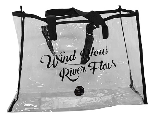 Bolso De Mano Transparente, Bolso De Compras Con Asas, Bolso