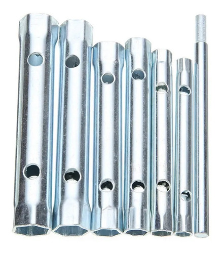 Set Llaves Bujia Tubo 6pcs Tuerca Hexagonal 8 A 17mm