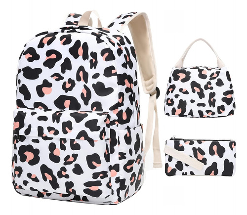 Mochila Escolar Kawaii Para Niñas Con Lonchera, Estuche Para