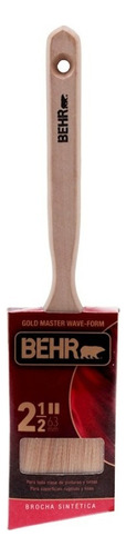 Behr Brocha Madera Gold Master Corte Angular 2 1/2 Pulgadas