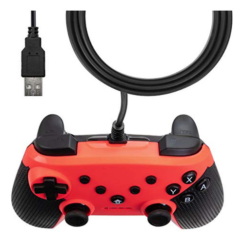 Controlador Inalmbrico Rojo Para Nintendo Switch - Pack