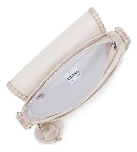 Bolsa Kipling Nowel Color Hideaway Bei M Diseño De La Tela Lisa