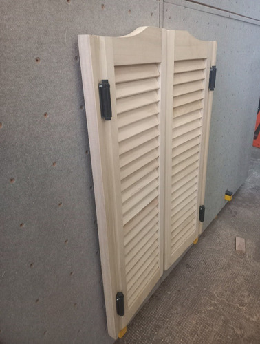Puerta Far West Doble Accion De Kiri 70x100 Marrón Claro