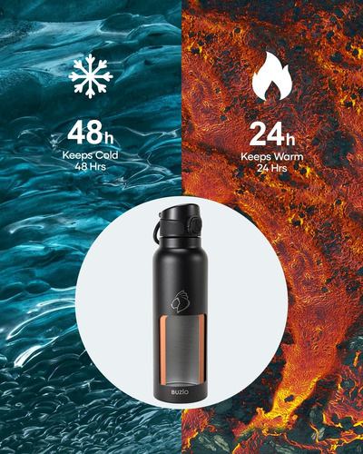 Botella De Agua Aislada De 32 Oz Con Tapa De Pajita, Frasco