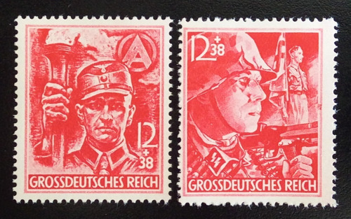 Alemania Reich, Serie Mi 909-910 Org Partido 45 Mint L16262