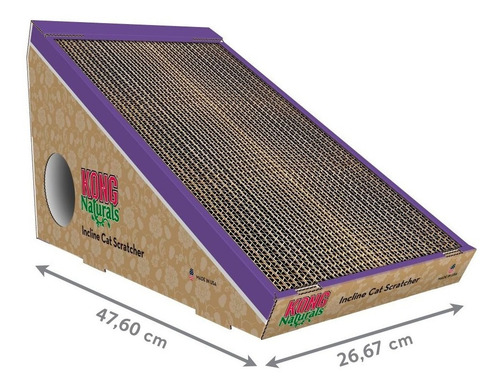 Imagen 2 de 7 de Rascador Para Gatos Kong Naturals Cat Scratcher Incline