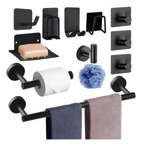 Juego Sets De Accesorios Para Baño Inoxidable Toallero11pcs