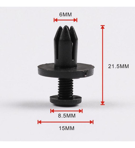 100 Piezas De 6 Mm De Diámetro Del Tornillo Del Panel De