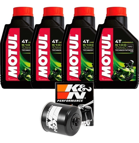 Kit Óleo Motul + Filtro K&n Ducati Monster 796 10w40 153