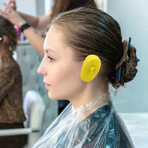 Orejeras De Silicona, Tintes For El Cabello, 4 Pares