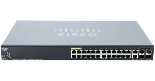 Switch Cisco Sg350x-24p Adm 24 Puertos Gigabite Poe + 4sfp