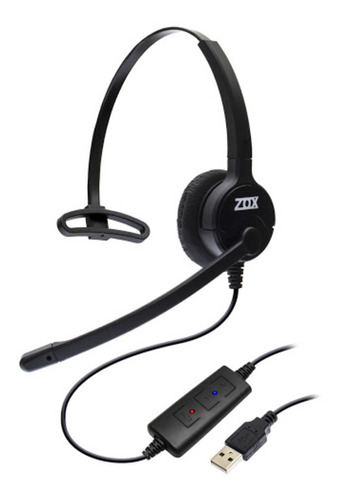 Headset Usb Voip C/ Cancelador De Ruído Mod. Dh-80 - Zox
