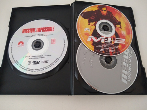 Dvd Mision Imposible 1 - 2 Y 3 Tom Cruise