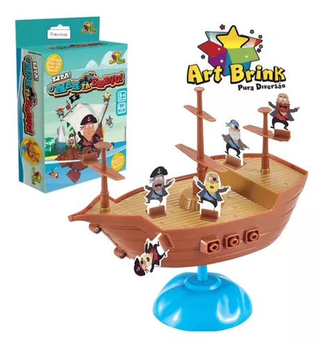 Kit Pula Pirata Pula Macaco 2 Jogos Brinquedos Infantil Criança