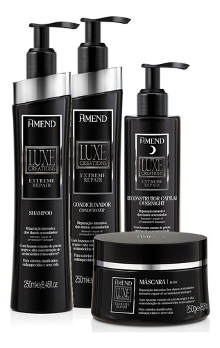 Kit Amend Luxe Creations Extreme Repair 4 Produtos