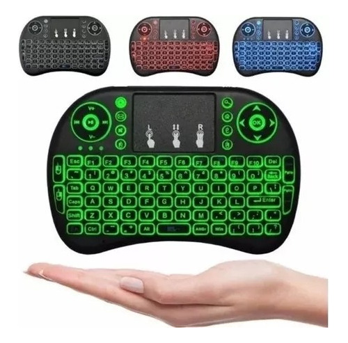 1x Mini Teclado Inalámbrico Touchpad Smart Tv