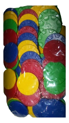 Gcg 100 Fichas De Colores 3cm Plastico Para Juegos De Mesa